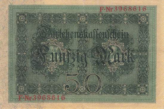 50 Mark 1914 ro.50b F VF